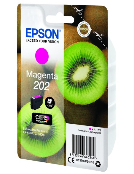 Epson Kiwi Singlepack Magenta 202 Claria Premium Ink
