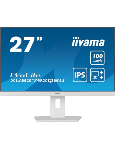 iiyama ProLite XUB2792QSU-W6 27" Wide Quad HD LED Blanco