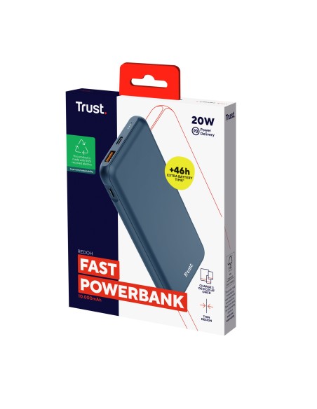 Trust Redoh Ión de litio 10000 mAh Azul