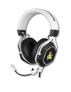 Konix 82381120335 auricular y casco Auriculares Alámbrico Diadema Juego USB tipo A Negro, Blanco