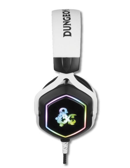 Konix 82381120335 auricular y casco Auriculares Alámbrico Diadema Juego USB tipo A Negro, Blanco