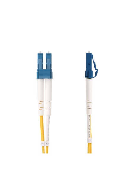 StarTech.com Cable de Fibra Í?ptica LC a SC (UPC) OS2 Monomodo 9 125Âµm 10G LSZH Dúplex de 5m - Low Insertion Loss - Resistente 
