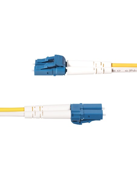 StarTech.com Cable de Fibra Í?ptica LC a SC (UPC) OS2 Monomodo 9 125Âµm 10G LSZH Dúplex de 5m - Low Insertion Loss - Resistente 