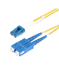 StarTech.com Cable de Fibra Í?ptica LC a SC (UPC) OS2 Monomodo 9 125Âµm 10G LSZH Dúplex de 1m - Low Insertion Loss - Resistente 