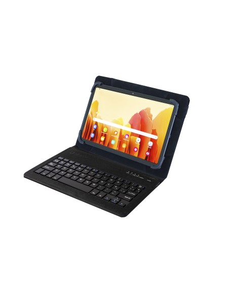 SilverHT Funda Universal Wave 9-11 Black con teclado Micro USB   C