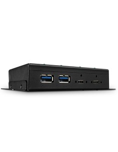 Lindy 43094 hub de interfaz USB 3.2 Gen 2 (3.1 Gen 2) Type-C 10000 Mbit s Negro