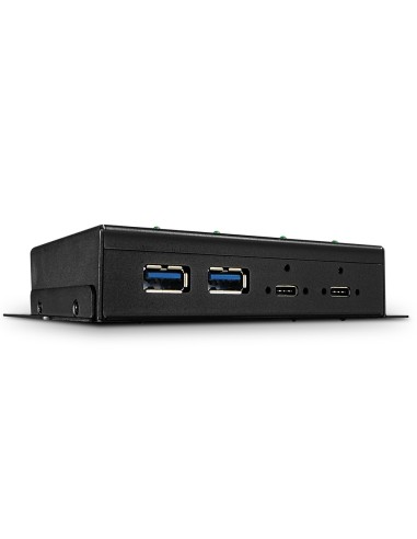 Lindy 43094 hub de interfaz USB 3.2 Gen 2 (3.1 Gen 2) Type-C 10000 Mbit s Negro