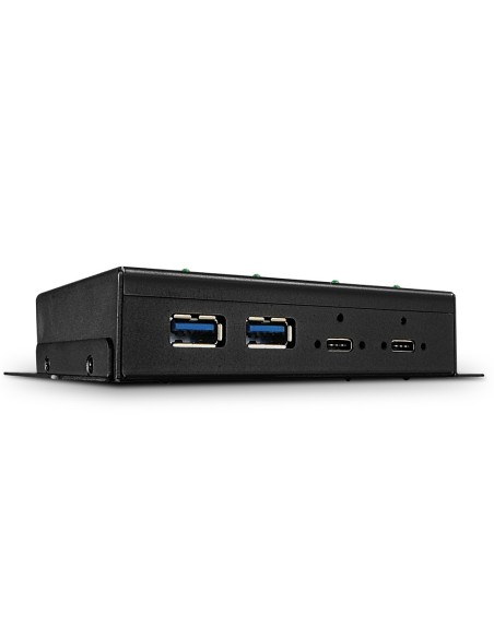 Lindy 43094 hub de interfaz USB 3.2 Gen 2 (3.1 Gen 2) Type-C 10000 Mbit s Negro