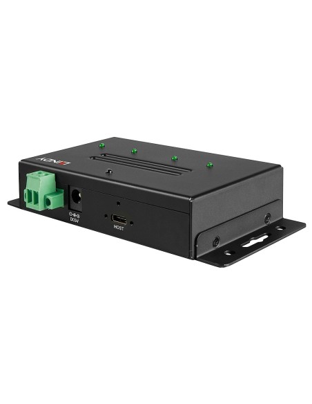 Lindy 43094 hub de interfaz USB 3.2 Gen 2 (3.1 Gen 2) Type-C 10000 Mbit s Negro