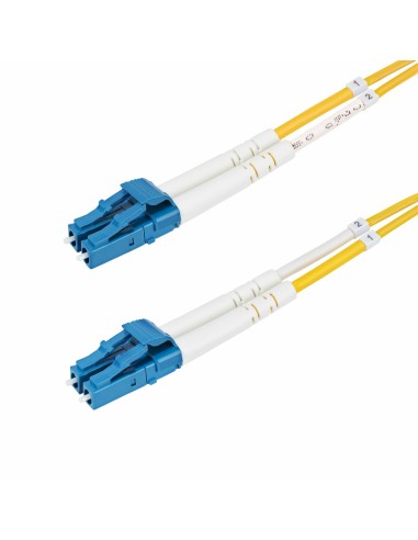 StarTech.com Cable de Fibra Í?ptica Dúplex LC a LC (UPC) OS2 Monomodo de 2m - 9 125Âµm - 10G - Resistente a Dobleces - Low Inser
