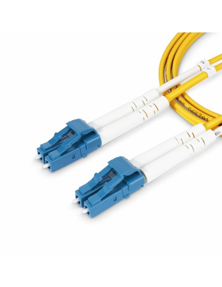 StarTech.com Cable de Fibra Í?ptica Dúplex LC a LC (UPC) OS2 Monomodo de 2m - 9 125Âµm - 10G - Resistente a Dobleces - Low Inser