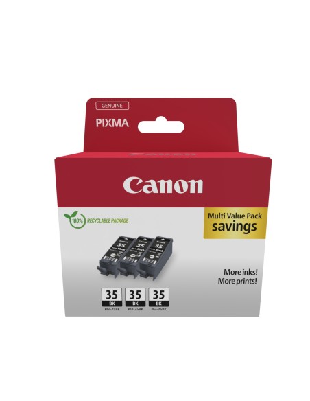 Canon 1509B028 cartucho de tinta 3 pieza(s) Original Negro