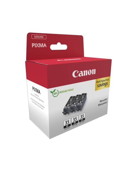Canon 1509B028 cartucho de tinta 3 pieza(s) Original Negro