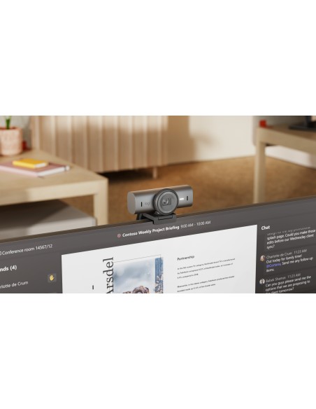 Logitech MX Brio 705 for Business cámara web 8,5 MP 4096 x 2160 Pixeles USB 3.2 Gen 1 (3.1 Gen 1) Aluminio, Negro