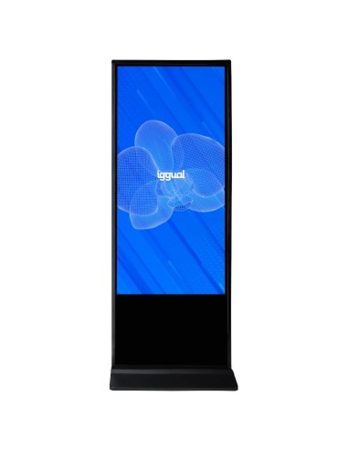 iggual Orchid 55'' Diseño de tótem 139,7 cm (55") LCD Wifi 500 cd   m² 4K Ultra HD Negro Pantalla táctil Procesador incorporado 