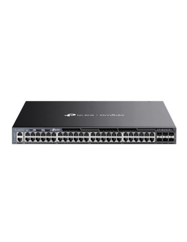 TP-Link Omada SG6654XHP switch Gestionado L3 Gigabit Ethernet (10 100 1000) EnergÍ­a sobre Ethernet (PoE) 1U Negro