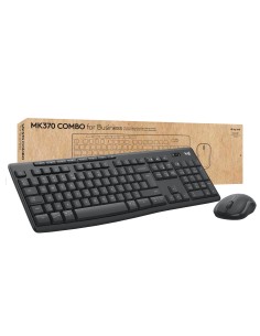 Logitech MK370 Combo for Business teclado Ratón incluido RF Wireless + Bluetooth AZERTY Francés Grafito