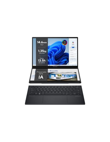 ASUS Zenbook Duo OLED UX8406MA-PZ271W Intel Core Ultra 9 185H 32GB 2TB SSD Arc Graphics 14" Windows 11 Home Portátil