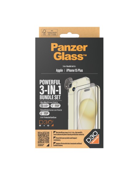 PanzerGlass B1174+2811 protector de pantalla o trasero para teléfono móvil Apple 1 pieza(s)