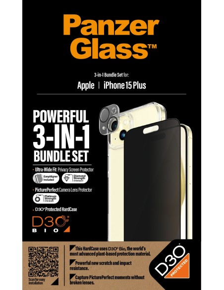 PanzerGlass B1174+2811 protector de pantalla o trasero para teléfono móvil Apple 1 pieza(s)