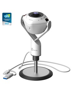 j5create JVU368-N Cámara web con altavoz alimentado por IA de 360°