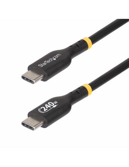 StarTech.com Cable de Carga USB-C de 2m - Cable USB Tipo C - Certificación USB-IF - PD de 240W EPR - Cable USB 2.0 USB-C de Carg