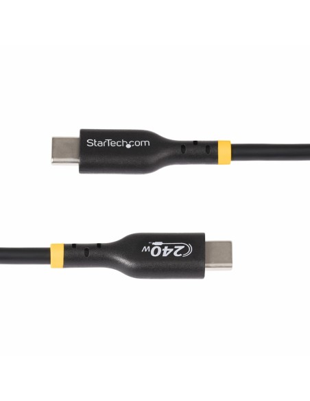 StarTech.com Cable de Carga USB-C de 2m - Cable USB Tipo C - Certificación USB-IF - PD de 240W EPR - Cable USB 2.0 USB-C de Carg