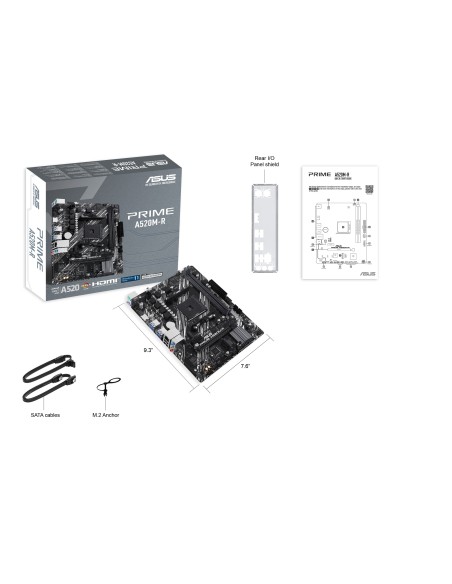 ASUS PRIME A520M-R AMD A520 Zócalo AM4 micro ATX