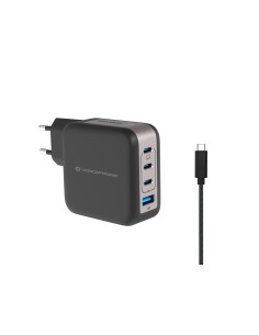 Conceptronic ALTHEA18B cargador de dispositivo móvil Universal Negro Corriente alterna Carga rápida Interior