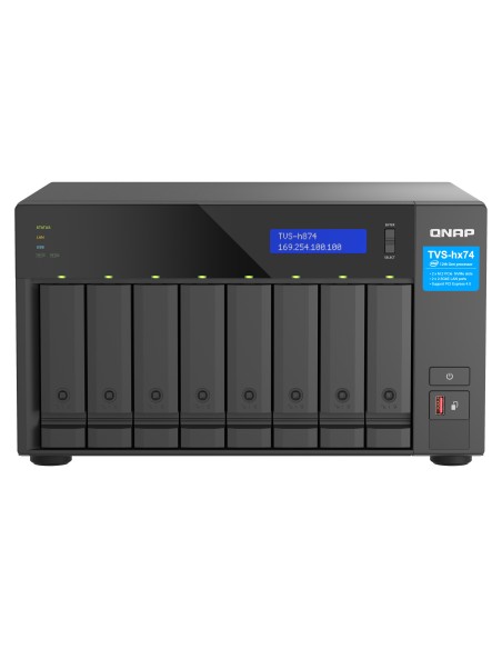 QNAP TVS-h874 NAS Torre Ethernet Negro