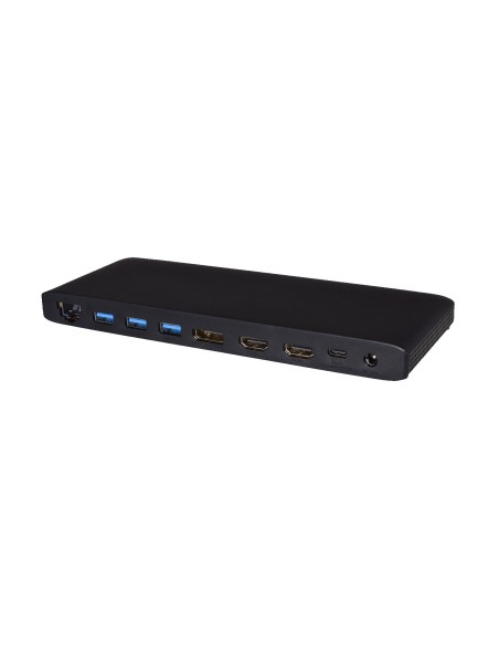 V7 DOCKUCPT3D base para portátil y replicador de puertos Alámbrico USB 3.2 Gen 2 (3.1 Gen 2) Type-C Negro