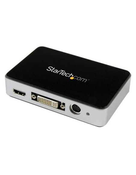 StarTech.com Capturadora de VÍ­deo USB 3.0 a HDMI, DVI, VGA y VÍ­deo por Componentes - Grabador de VÍ­deo HD 1080p 60fps negro