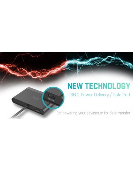 Hub i-tec usb tipo-c 3puertos usb 3.2 gen1 + 1 puerto hdmi negro C31DTPDHDMI