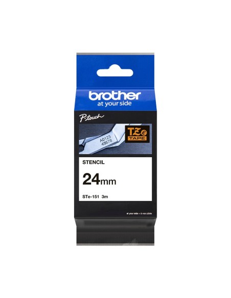 Cinta para impresora de etiquetas brother negro 3m STe151