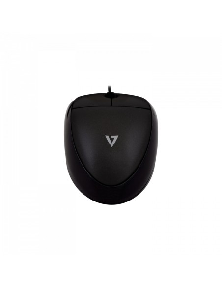 V7 Mouse optico USB tipo A 1000 DPI Ambidextro LED - Negro