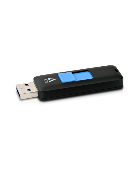 V7 Lápiz USB 3.0 con deslizador de 8 GB Negro