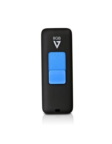 V7 Lápiz USB 3.0 con deslizador de 8 GB Negro