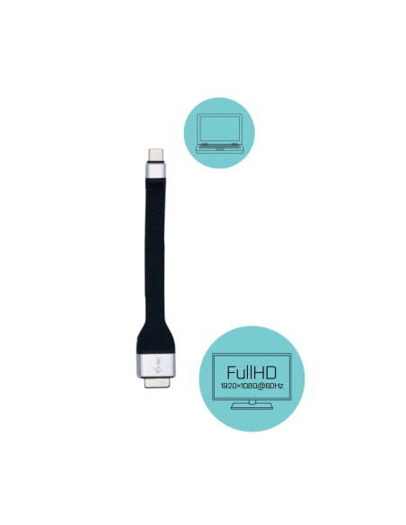 i-tec Adaptador usb tipo-c macho a vga d-sub hembra 0.11m negro