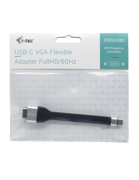 i-tec Adaptador usb tipo-c macho a vga d-sub hembra 0.11m negro