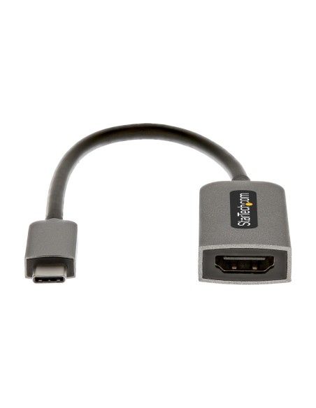 StarTech.com Adaptador USB C a HDMI de VÍ­deo 4K 60Hz - HDR10 0,13 m Gris