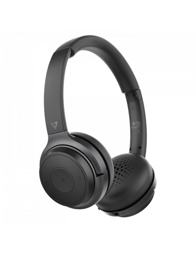 V7 HB600S auricular y casco Auriculares Inalámbrico Diadema Llamadas Música USB Tipo C Bluetooth Base de carga Negro