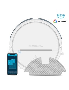 Rowenta X-Plorer Serie 120 RR7877WH aspiradora robotizada 0,7 L Sin bolsa Blanco