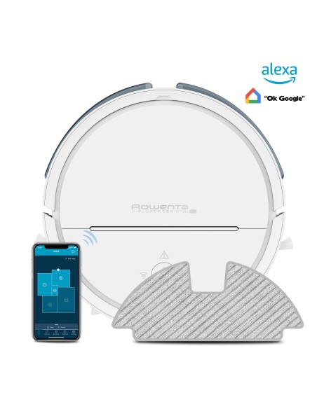 Rowenta X-Plorer Serie 120 RR7877WH aspiradora robotizada 0,7 L Sin bolsa Blanco