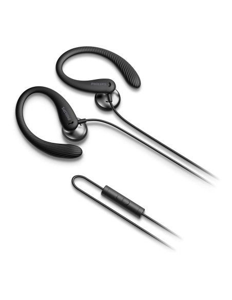 Philips TAA1105BK 00 auricular y casco Auriculares Alámbrico gancho de oreja, Dentro de oÍ­do Deportes Negro