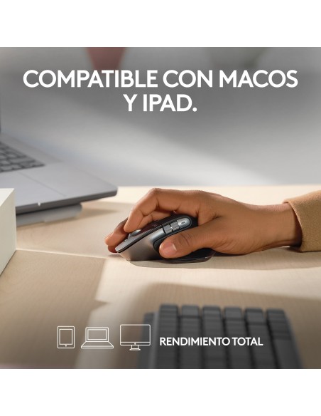 Logitech MX Master 3S for Mac ratón mano derecha Bluetooth Laser 8000 DPI