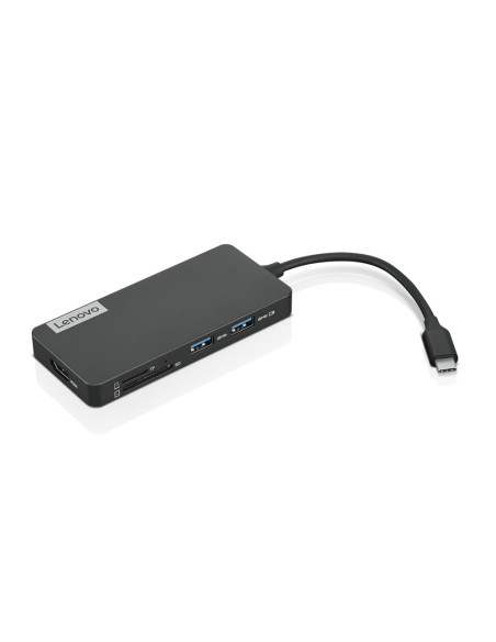 Lenovo GX90T77924 hub de interfaz USB 3.2 Gen 1 (3.1 Gen 1) Type-C 5000 Mbit s Gris