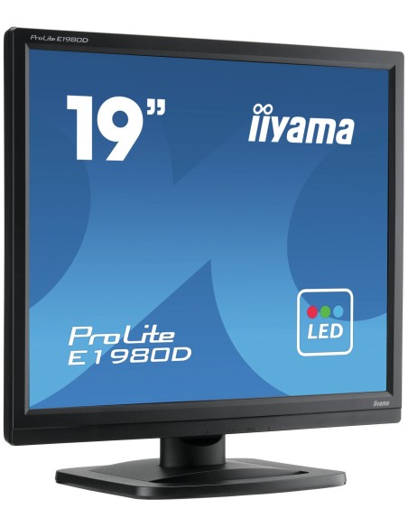 iiyama ProLite E1980D-B1 LED display 48,3 cm (19") 1280 x 1024 Pixeles XGA Negro