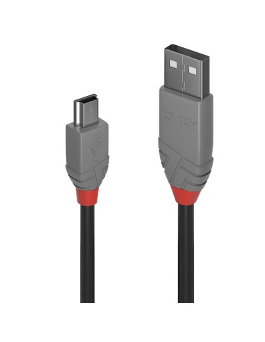 Lindy 36725 cable USB 5 m USB 2.0 USB A Mini-USB B Negro