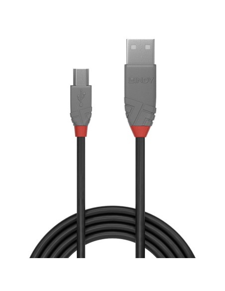 Lindy 36725 cable USB 5 m USB 2.0 USB A Mini-USB B Negro