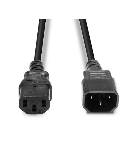 Lindy 30320 cable de transmisión Negro 0,5 m C14 acoplador C13 acoplador